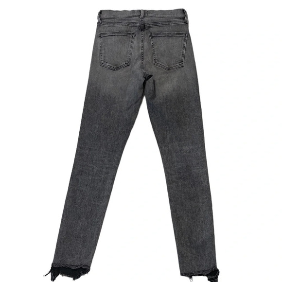 Agolde Sophie High Rise Amplify Black Wash Distressed Jeans Size 26 - Picture 8 of 8